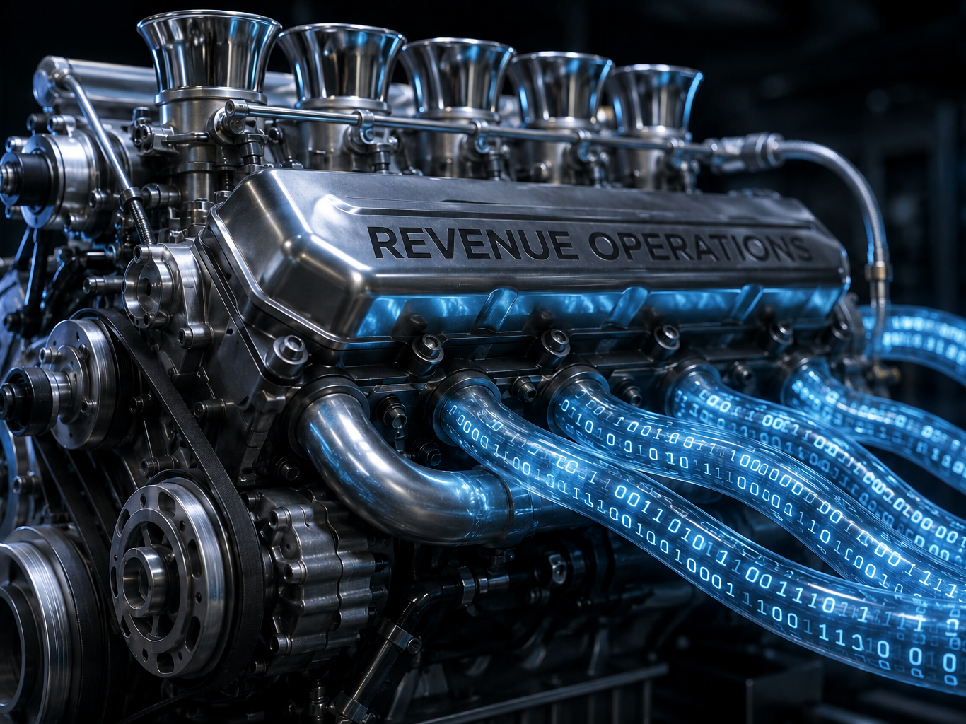 an engine running on data